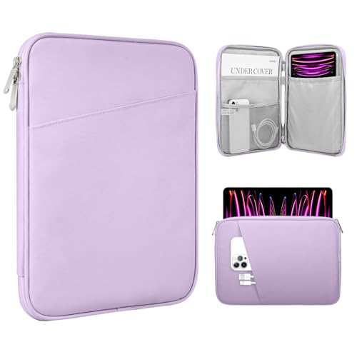 Image of TiMOVO 13 Inch Tablet Sleeve with Pocket for iPad Air 13 inch M3 2025, iPad Pro 13 inch /12.9 inch, Galaxy Tab S9 /S10 Plus /S9 FE+ 12.4 inch, Remarkable Paper Pro 11.8 inch, Purple Lavender