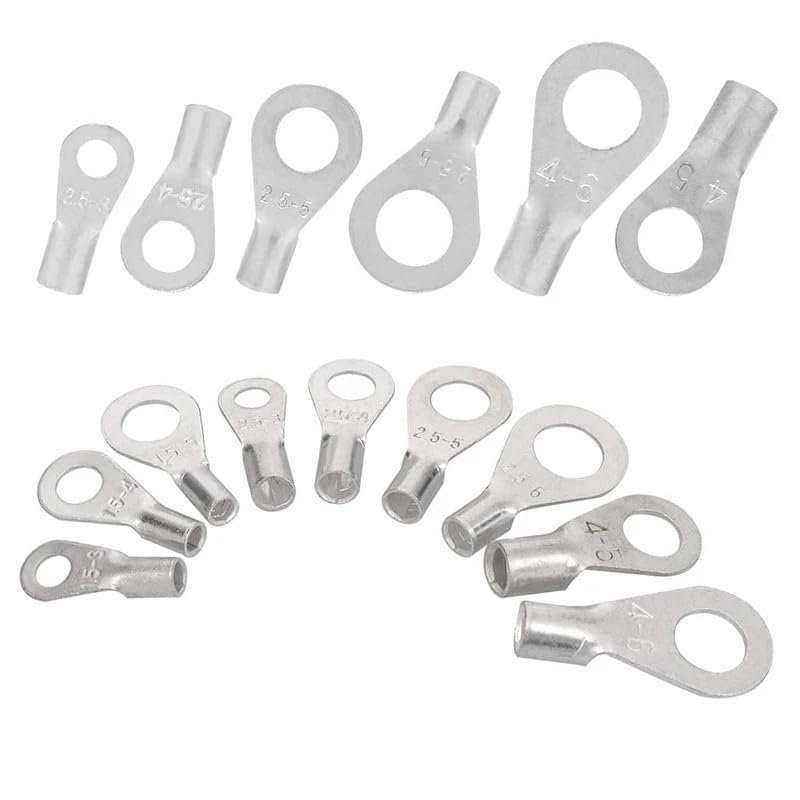 Ensemble de 420 cosses de câble à, connecteur de Fil électrique, Anneau en cuivre, Fourche, cosses de câble, kit d'assortiment d'outils M3 M4 M5 M6