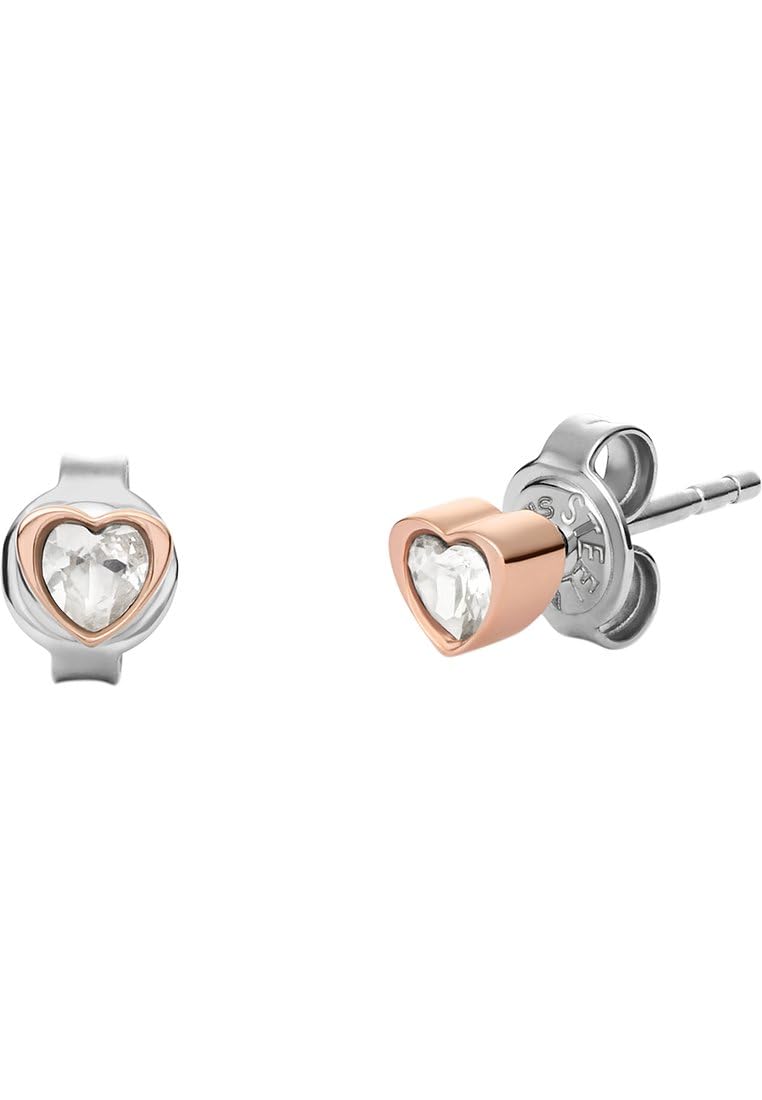Skagen Damen Edelstahl oder Halbedel mit Karabinerverschluss Ring Anhänger Halskette