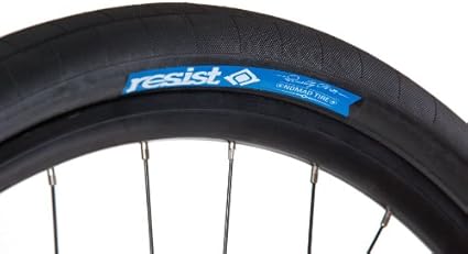 black bike tan tires