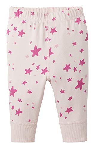 Moon and Back by Hanna Andersson Baby Girls French Terry Jogger Sweatpant, Light Pink Multi, 6-12 months