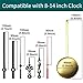 WinTaim 12888 Westminster Melody Chime Box Clock Mechanism with Pendulum and 2 Sets of Hands, Design Your Creative Wall Clock, Suitable for 8-14 inch Grandfather Clock Parts Replacement (17mm)