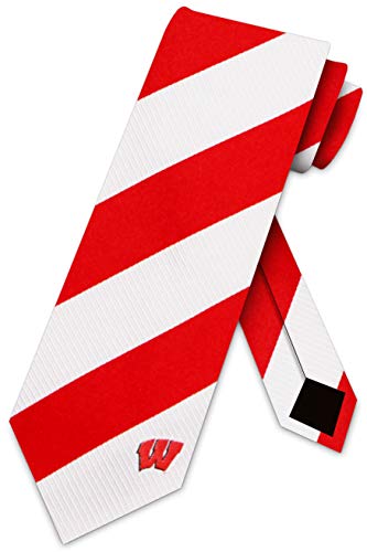 Wisconsin Badgers Ties Regiment Woven Silk necktie