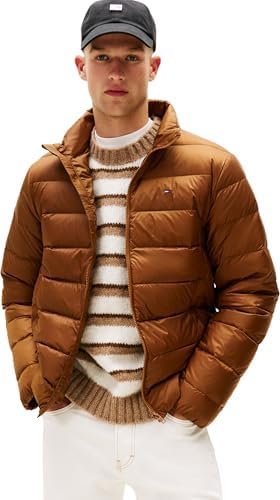 Tommy Jeans Mens TJM LT DOWN JACKET EXT DM0DM20658, Brown, XL, Braun (Pecan Nut), XL