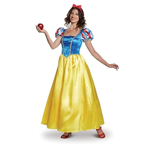 Deluxe Snow White Fancy Dress - Disfraz de adulto Multicolor. M | Ya disponible en tu tienda friki favorita! En mundofriki.es!