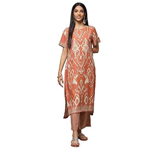 Image of BIBA Women LIVA Straight Printed 2 Piece Set