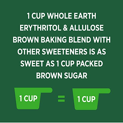 Whole Earth Allulose Baking Blend Brown Sugar Substitute, 12 Ounce Bag