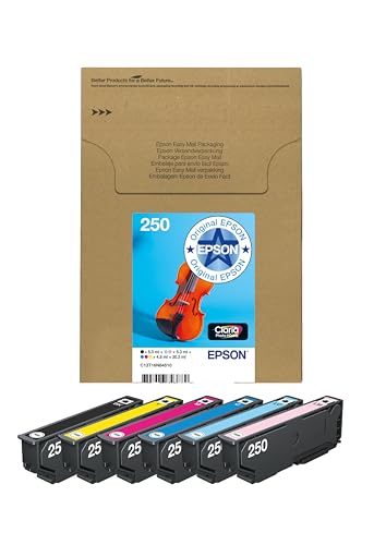 Cartouches d'encre Epson 250 Multipack 6 couleurs Violon pour imprimante photo