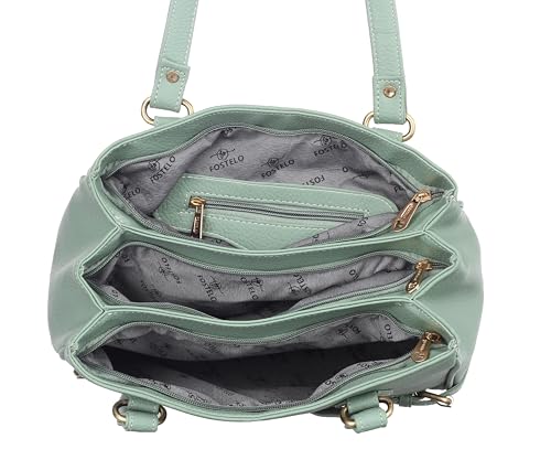 Image of Fostelo Women's Nightingale Satchel Tote Handbag for Women | Ladies Purse | Stylish Shoulder Bag | Gift For Women