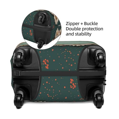 Housse de valise marguerites XL extensible pour bagage de 45,7 à 81,3 cm