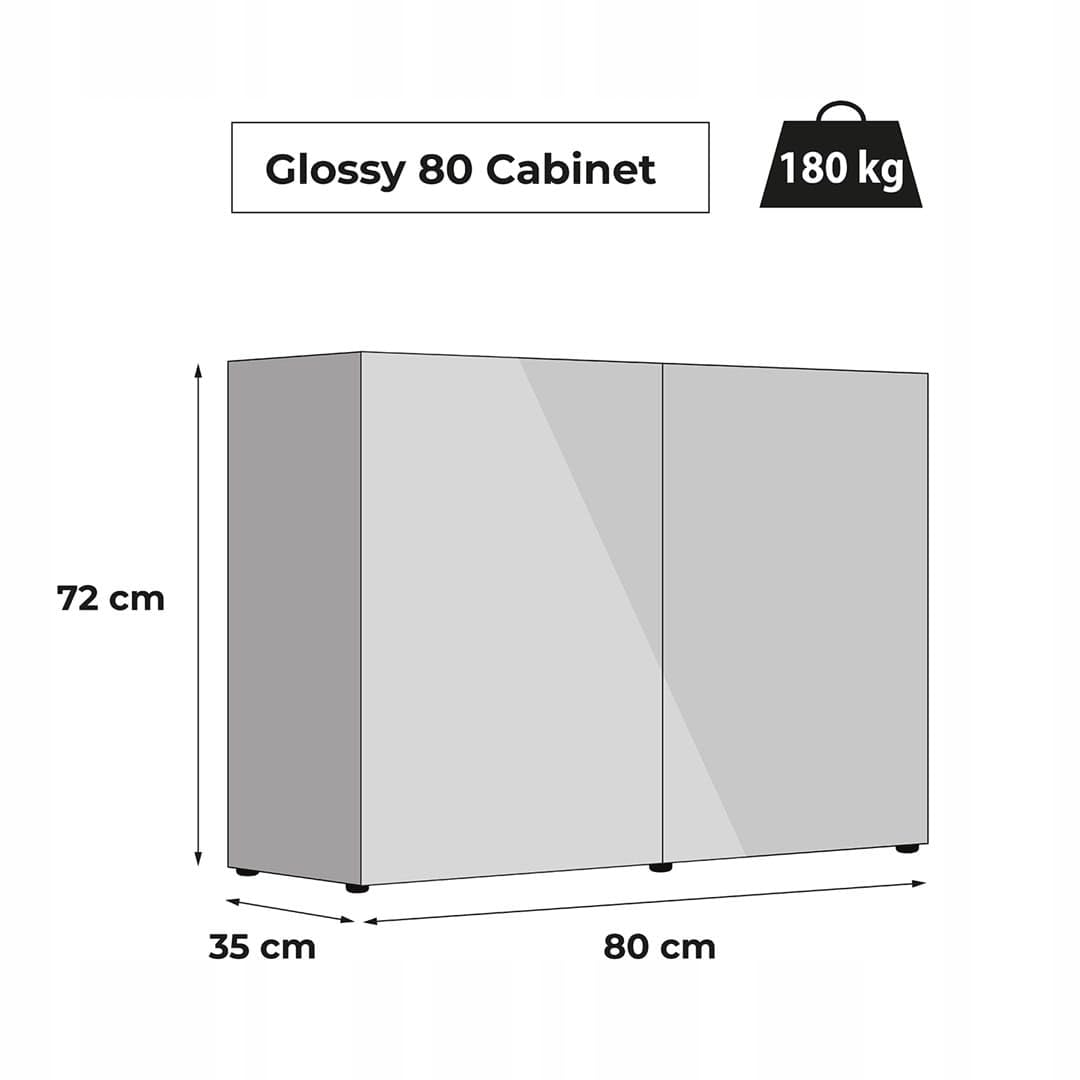 Szafka pod akwarium Aquael GLOSSY ZD80 | 80 x 35 x 72 cm