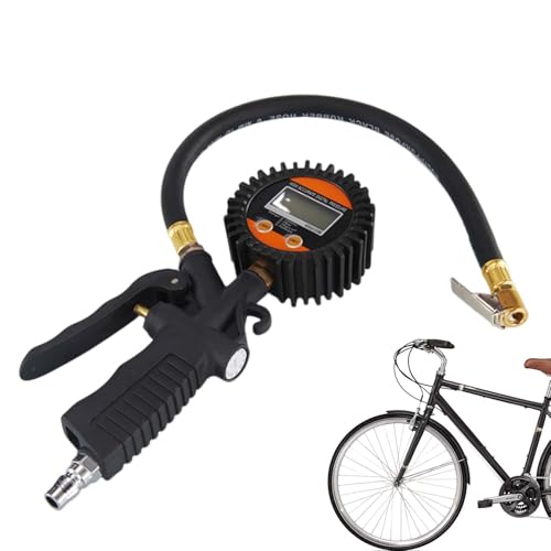 Bomba de Aire para Neumáticos de Coche | Con Manómetro Digital Para Inflado Y Desinflado, Herramientas Automotrices,Inflador de Neumáticos - para Automóvil Motocicleta Bicicleta Balones y Motocicletas