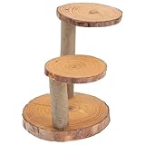 Présentoir à gâteaux : fabriqué en bois naturel de , il est résistant et , idéal pour présenter vos gâteaux lors de vos fêtes