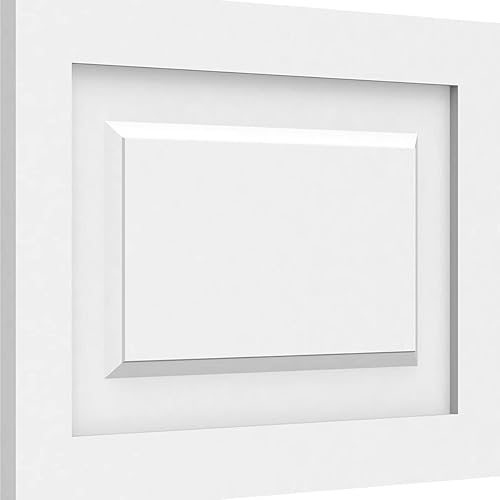 Ekena Millwork 20 pulgadas de ancho x 14 pulgadas de alto x 58 pulgadas de alto. Panel decorativo de pared Harrison