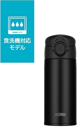 Miniatura 3 de (Dishwasher Safe Model) Thermos Water Bottle, Vacuum Insulated Mobile Mug, 11.8 fl oz (350 ml), Black, 11.8 fl oz (350 ml), Dishwasher Safe,
