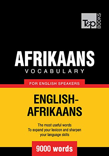 Afrikaans vocabulary for English speakers