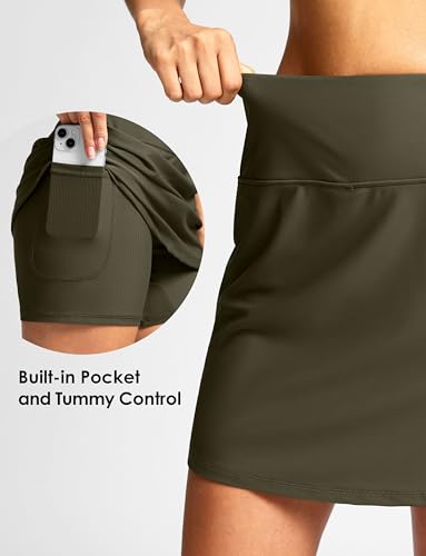Image of Viodia Women's 18 inch /20 inch Long Swim Skirt High Waisted Modest Swimsuits Skirt Bathing Suit Tummy Control Swim Bottoms