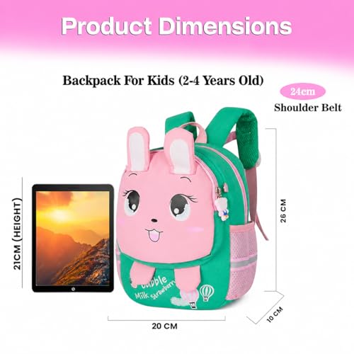 Image of Storite Toddler Bag for Boys & Girls (2-6 Years) 5L | Lightweight Sturdy Kids Backapck Perfect for Preschool & Nursery School