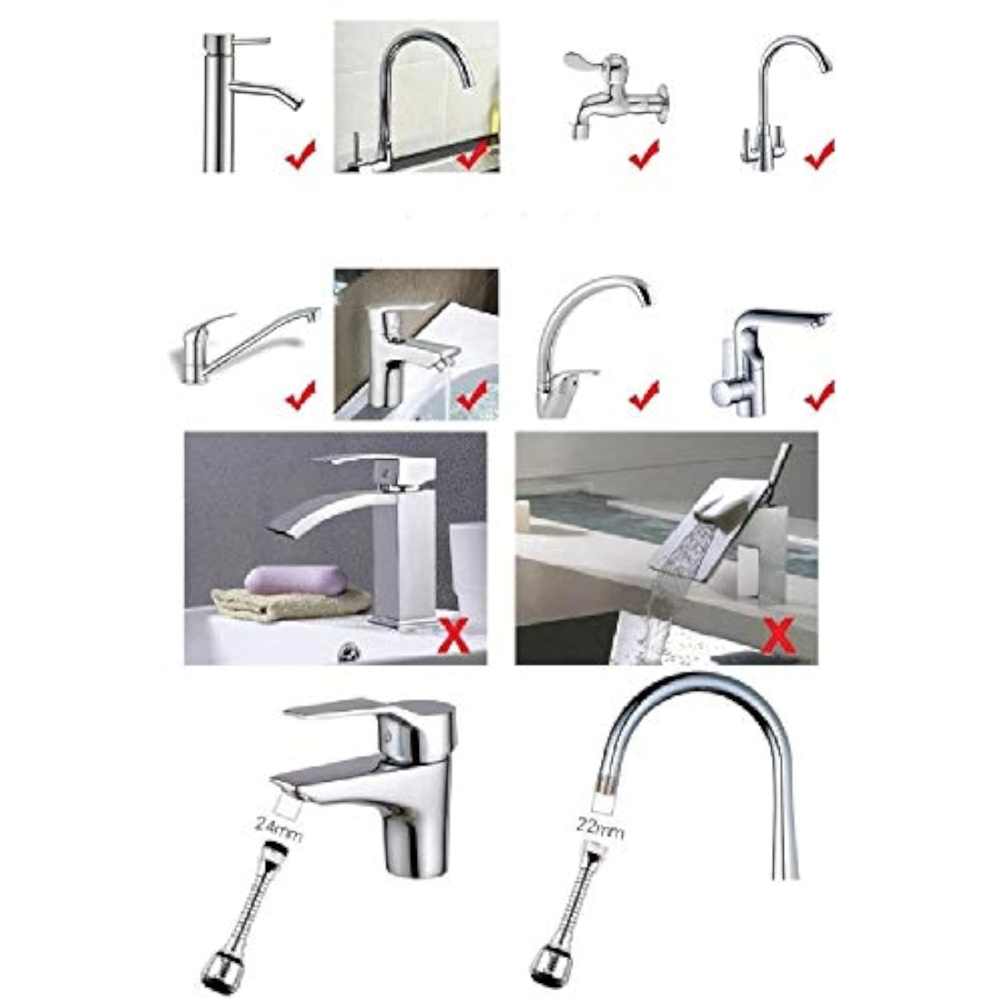 Nirva Turbo Flex 360 Instant Hands Faucet Swivel Spray Sink Hose