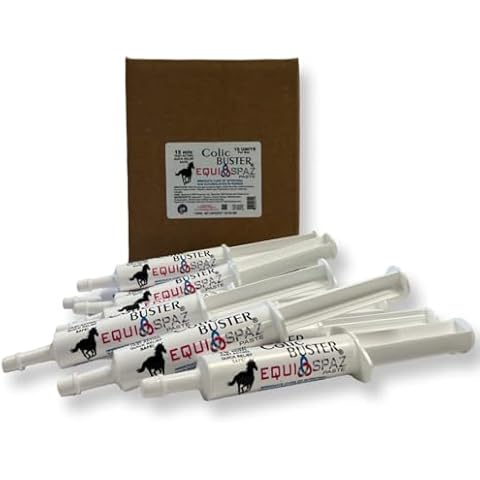 Equi-Spaz Horse Digestion Supplement to Immediately Cure Intestinal Gas Build-Up - Relieves Colic in 15 Minutes by Saratoga Veterinary Product (10 Packs) Cover