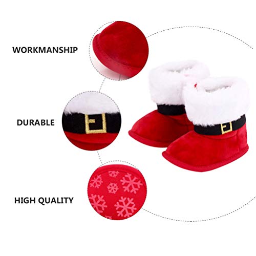 Holibanna - Stivaletti natalizi per neonati, suola...