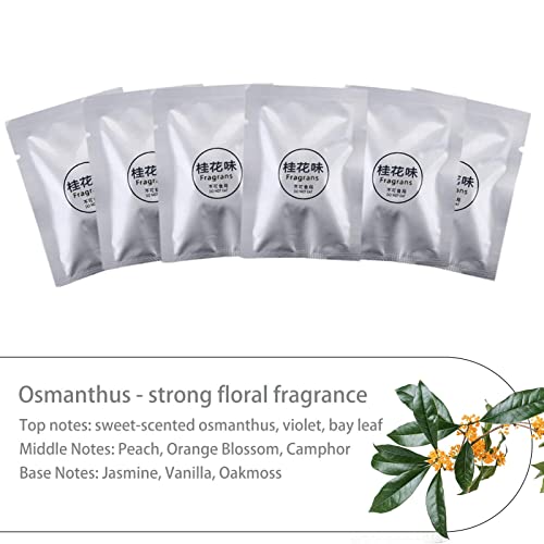 Uwariloy 12 Pcs Car Air Freshener Refills Car Air Vent Clip Replacement Pads Solid Fragrance Scent Air Freshener Refill Tablets - Osmanthus/Cologne/Jasmine/Ocean/Gardenia Scents #TOP4