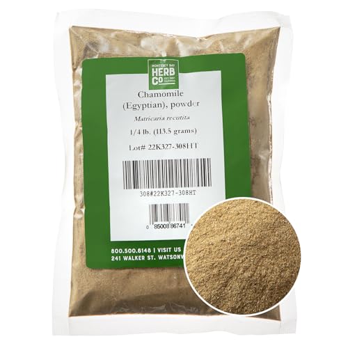 Egyptian Chamomile Powder, by Herb Co, Premium Quality for DIY Lotions, Skincare Products, Oil Infusions & Natural Plant Care, 1/4 lb