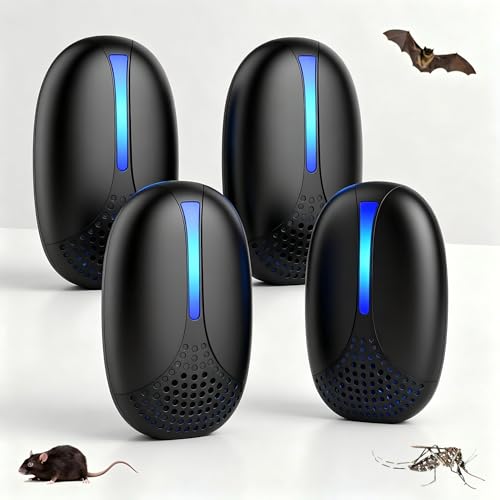 Colorfullife Répulsif Ultrasonique Anti-Nuisibles 2026 Amélioré, 4 Pack Répulsif Ultrason Souris, Sûr pour Animaux Domestiques et Personnes, Contre...