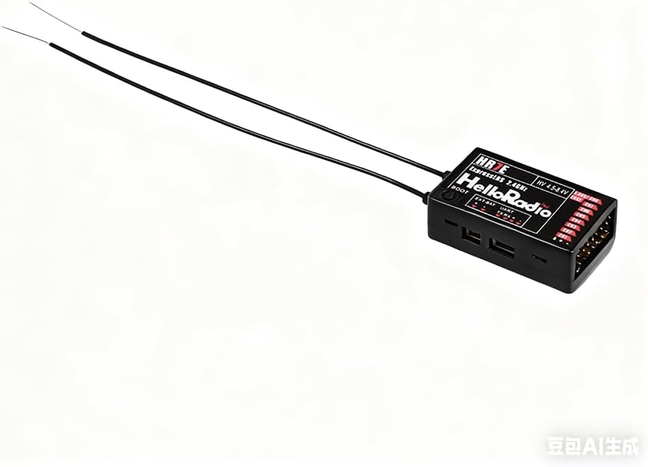 HelloRadio 8CH ELRS PWM Receiver 2.4GHz HR7E ExpressLRS Receiver Module for FPV Fixed Wing RC Airplane Car Boat Vehicles