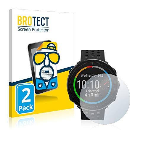 BROTECT Protector Pantalla Anti-Reflejos Compatible con Polar Vantage M2 (2 Unidades) Película Mate Anti-Huellas Cover
