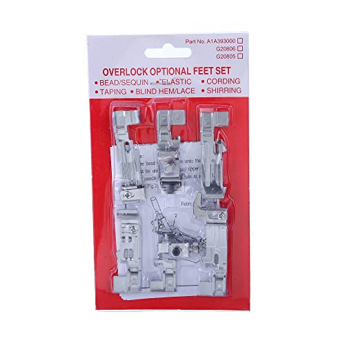 Kit de 6 Pies de Prensatelas Overlock para Juki miniatura 2
