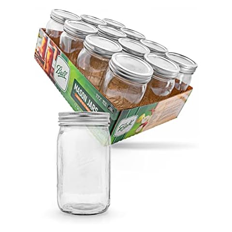 KoRo - Ball Mason Jar 32 oz - Einmachglas, Luftdicht Verschließbar und Spülmaschinenfest Cover