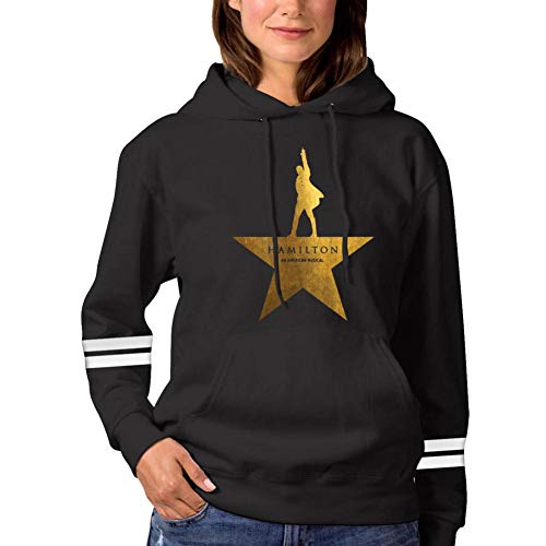Men Women Sweatshirt Hoodie Hamilton Drama Fashion Long Sleeve T-Shirt Large Black