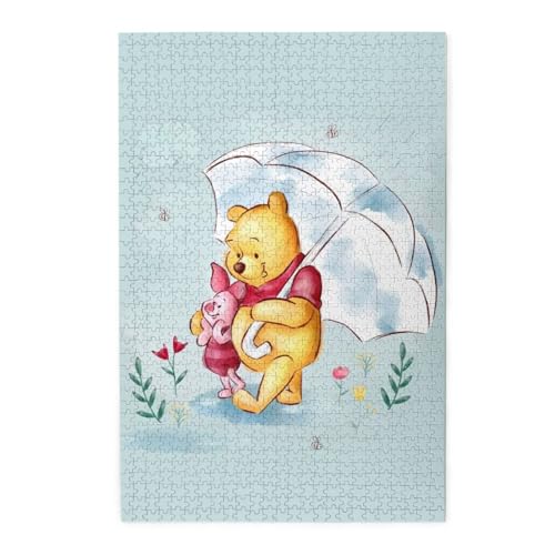 ジグソーパズル 1000ピース くまのプーさん 子供用 クリスマス バレンタインデー 誕生日プレゼントに最適 お祝いギフト 50x75cm