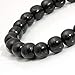 MILAKOO Mens Womens 10mm Black Wood Beads Bracelet for Tibetan Buddhist Prayer Mala Meditation
