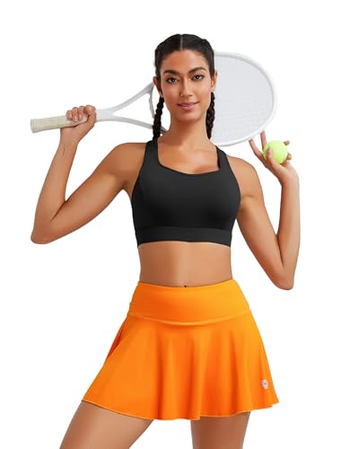 RUNNING GIRL Sports Bras for Women High Support,Racerback Running Bra Molded Cup Sports Bra with Sewn in Pads2