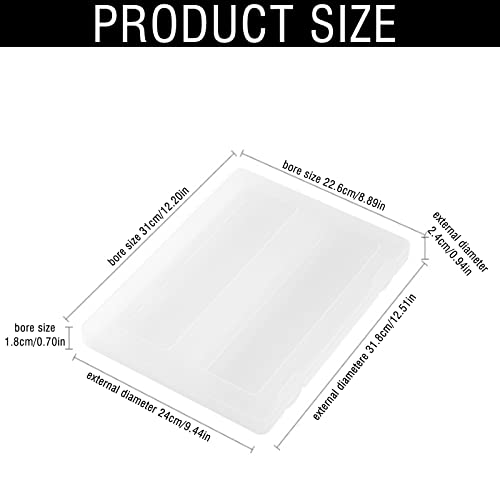 Yidm A4 File Project Case Trasparent 4 Pack A4 Storage Containers Plastic Paper Organizer Photo Containers A4 File Organizer With Latching Lids A4 File Project Case Accessories Games Jewelry Storage #TOP1