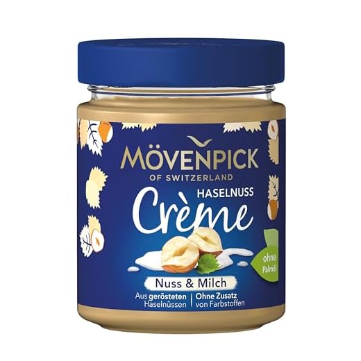 Mövenpick Haselnuss Crème Nuss & Milch, Premium Nuss-Brotaufstrich, 300g