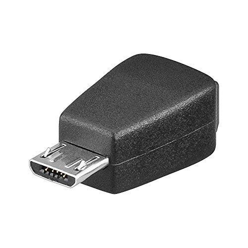 Manhattan Hi-Speed USB Adapter USB Mini-B USB Micro-B Black cable interface/gender adapter - Cable Interface/Gender Adapters (USB Mini-B, USB Micro-B, Black)