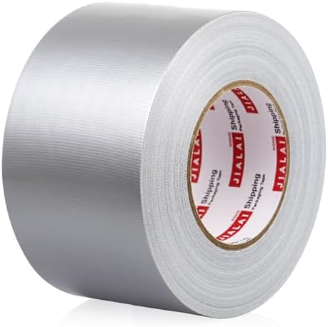 JIALAI HOME Wide Duct Tape 3 inch, Industrial Grade Silver (Gray) Tape 3 inches x 55 Yards (164 ft), 9 Mil Heavy-Duty, Waterproof, UV Resistant for Crafts & Home Improvement