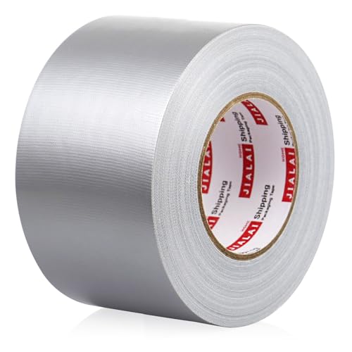 JIALAI HOME Wide Duct Tape 3 inch, Industrial Grade Silver (Gray) Tape 3 inches x 55 Yards (164 ft), 9 Mil Heavy-Duty, Waterproof, UV Resistant for Crafts & Home Improvement