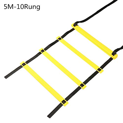 Speed Agility Ladder, Soccer Exercise Sport Practise Training Ladder, Adjustable Jumping Step Rope