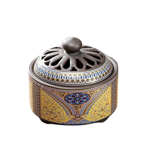 Brûleur d'encens en céramique rétro TUSUOD pour bâtons de santal