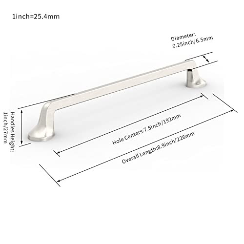 FURNIWARE 10 Pack Cabinet Pulls, Hardware Drawer Handles, Zinc Alloy Kitchen Cabinet Door Handles Pull - Image 4