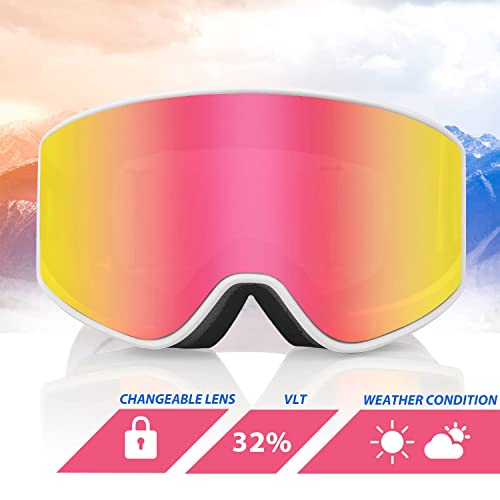 Exp Vision Ski/Snowboard Goggles Parent-Child Snow Goggles Over Glasses For Men, Women Youth Kids #TOP1