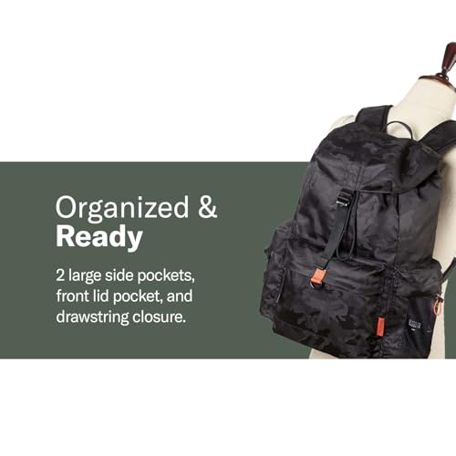 Image of Samsonite Red Abbey Flap Backpack 35 Cms Camouflage Nylon Premium Casual Daypacks for Travel Vol 13 litres