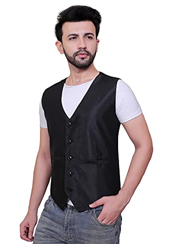Image of Click One Waistcoat Black Design Men