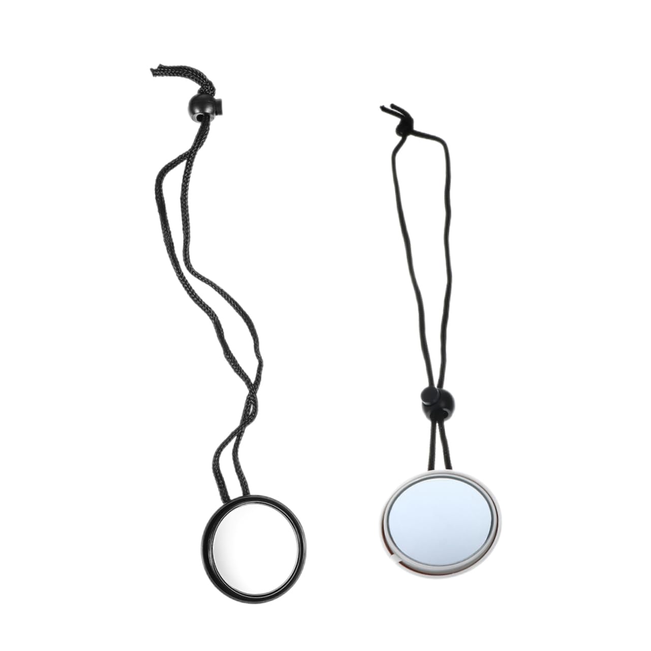 Parliky 2pcs Adjustable Diving Mirror Safety Rearview Mirror for Underwater Cave Diving Durable Boat Accessories with Bungee Lanyard for Scuba Equipment