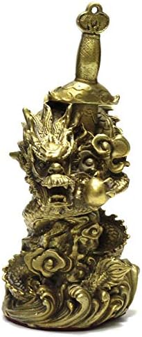 Amazon 龍 置物 銅製 剣龍 皇帝龍 不動明王の化身 倶利伽羅剣 七星剣 大サイズ 風水グッズ 開運 魔除けアイテム 置物 オブジェ オンライン通販