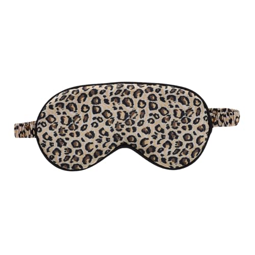 Beavorty 目隠し アイ サテン 睡眠 遮光 アイ シェード カバー メンズ 睡眠 睡眠 男性用 アイ シェード 睡眠用 男性用 アイ カバー 睡眠用 シルク ヒョウ柄